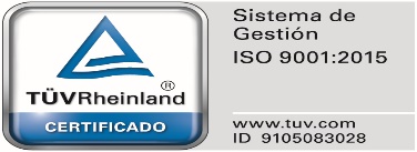 Sistema de Gestión ISO 9001:2015 - www.tuv.com ID 9105083028
