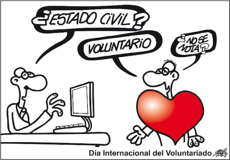 Viñeta: ¿Estado Civil? Voluntario. ¿No se nota?