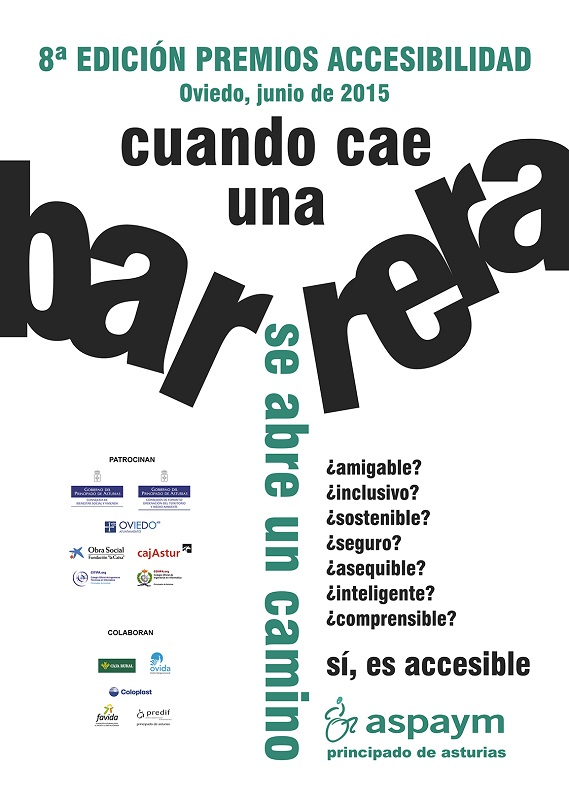 Premios Accesibilidad ASPAYM Principado de Asturias – Convocatoria 2015 (VIII Edición)