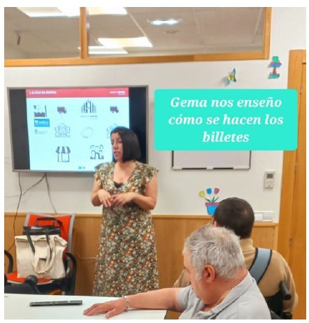Gema nos enseñó cómo se hacen los billetes