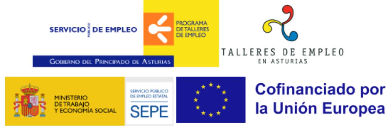 Sepe Taller de Empleo Ministerio de Trabajo Fondo Social Europeo